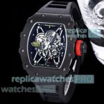 High Replica Richard Mille RM35 02 Rafa So Black Skeleton Dial Watches